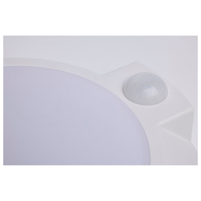 SATCO/NUVO 7 Inch LED Disk Light CCT Selectable 2700K/3000K/3500K/4000K/5000K Occupancy Sensor White Finish (62-1820R1)