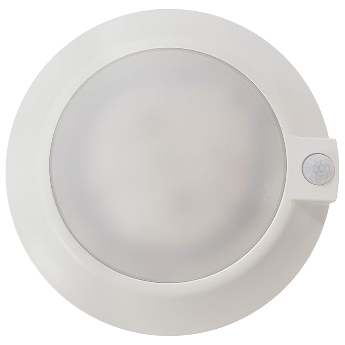 SATCO/NUVO 10 Inch LED Disk Light Fixture With Occupancy Sensor White Finish CCT Selectable (62-1821)