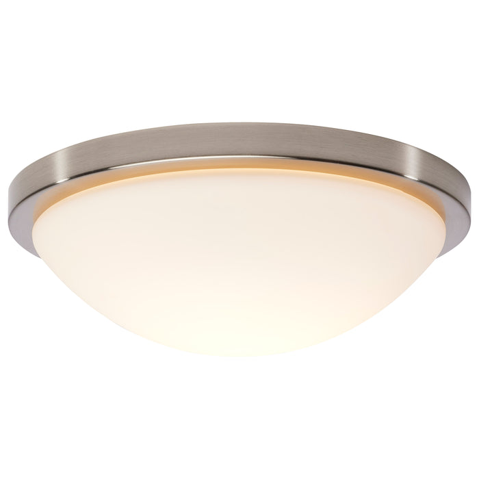 SATCO/NUVO Button 11 Inch LED Flush Mount Fixture Brushed Nickel Finish CCT Selectable 3000K/4000K/5000K 120V (62-1842)