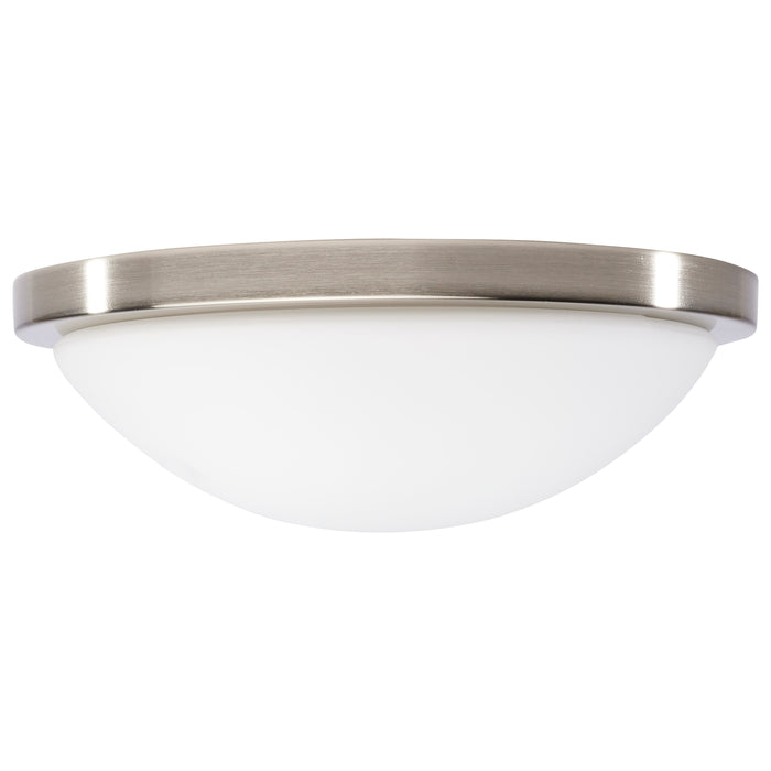 SATCO/NUVO Button 11 Inch LED Flush Mount Fixture Brushed Nickel Finish CCT Selectable 3000K/4000K/5000K 120V (62-1842)