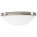 SATCO/NUVO Button 11 Inch LED Flush Mount Fixture Brushed Nickel Finish CCT Selectable 3000K/4000K/5000K 120V (62-1842)