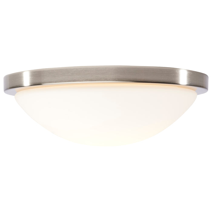 SATCO/NUVO Button 11 Inch LED Flush Mount Fixture Brushed Nickel Finish CCT Selectable 3000K/4000K/5000K 120V (62-1842)