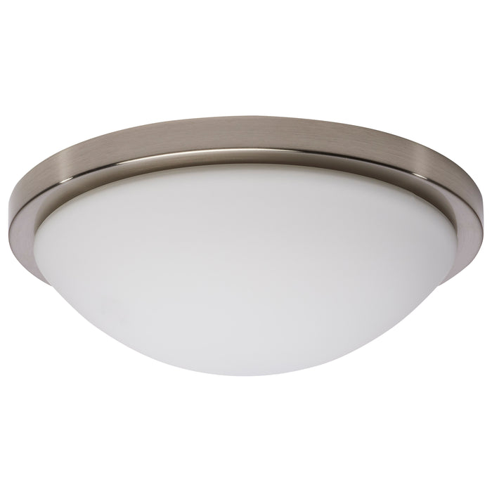 SATCO/NUVO Button 11 Inch LED Flush Mount Fixture Brushed Nickel Finish CCT Selectable 3000K/4000K/5000K 120V (62-1842)