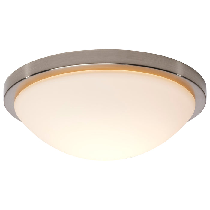 SATCO/NUVO Button 11 Inch LED Flush Mount Fixture Brushed Nickel Finish CCT Selectable 3000K/4000K/5000K 120V (62-1842)