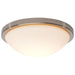 SATCO/NUVO Button 11 Inch LED Flush Mount Fixture Brushed Nickel Finish CCT Selectable 3000K/4000K/5000K 120V (62-1842)