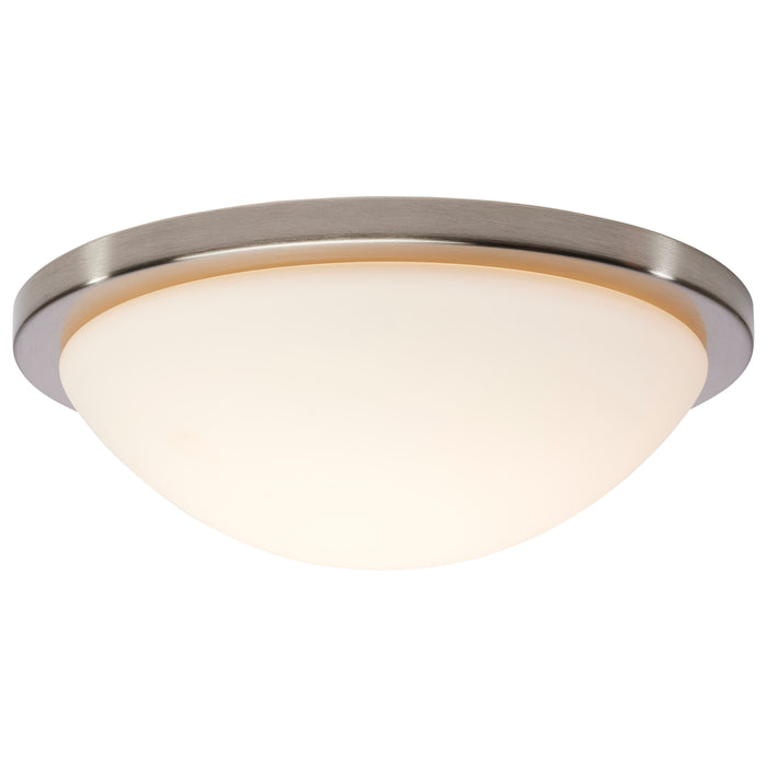 SATCO/NUVO Button 13 Inch LED Flush Mount Fixture Brushed Nickel Finish CCT Selectable 3000K/4000K/5000K 120V (62-1843)