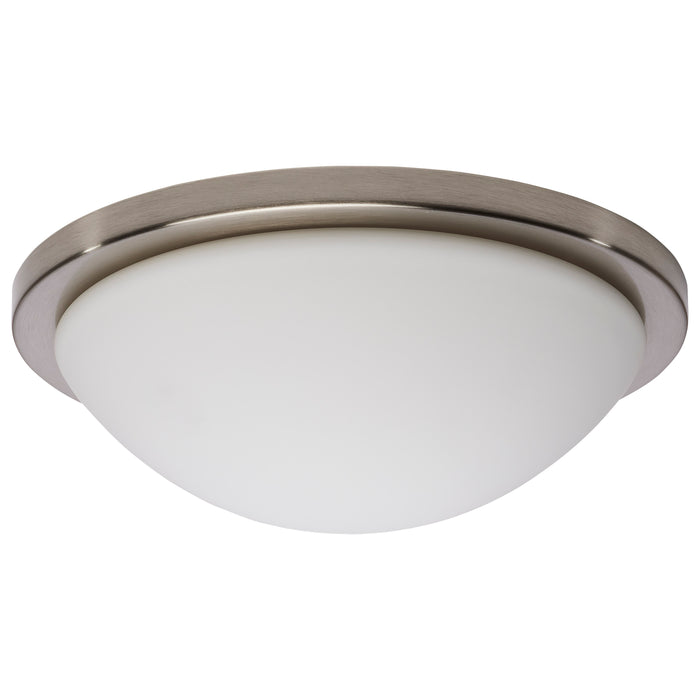 SATCO/NUVO Button 13 Inch LED Flush Mount Fixture Brushed Nickel Finish CCT Selectable 3000K/4000K/5000K 120V (62-1843)