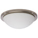 SATCO/NUVO Button 13 Inch LED Flush Mount Fixture Brushed Nickel Finish CCT Selectable 3000K/4000K/5000K 120V (62-1843)