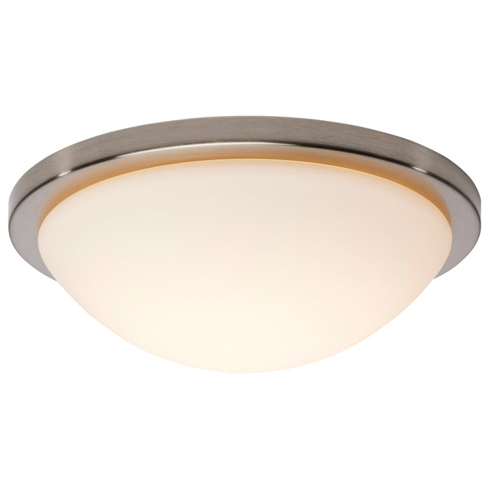 SATCO/NUVO Button 13 Inch LED Flush Mount Fixture Brushed Nickel Finish CCT Selectable 3000K/4000K/5000K 120V (62-1843)