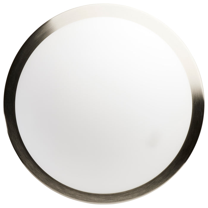 SATCO/NUVO Button 13 Inch LED Flush Mount Fixture Brushed Nickel Finish CCT Selectable 3000K/4000K/5000K 120V (62-1843)