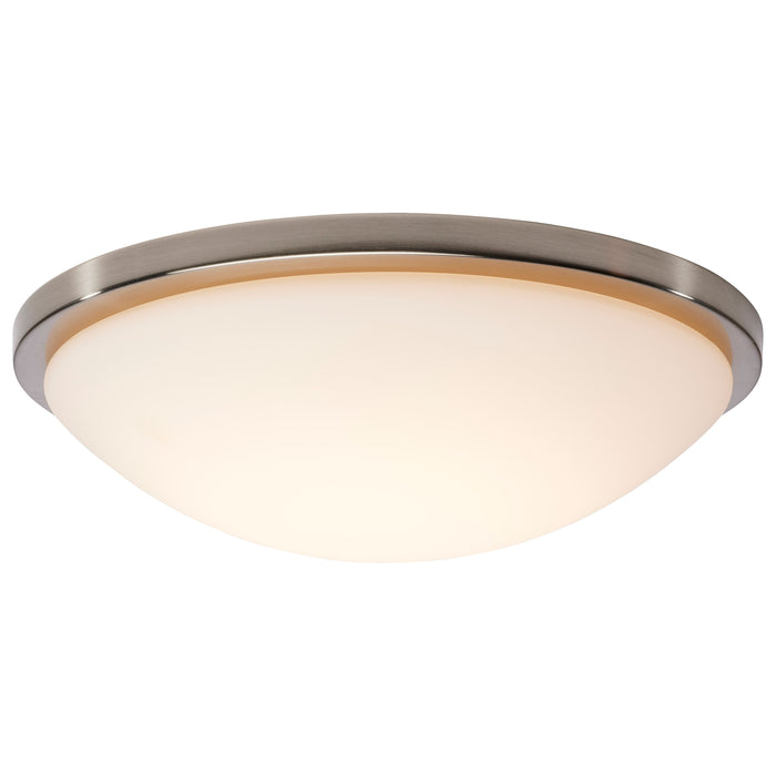 SATCO/NUVO Button 17 Inch LED Flush Mount Fixture Brushed Nickel Finish CCT Selectable 3000K/4000K/5000K 120V (62-1844)