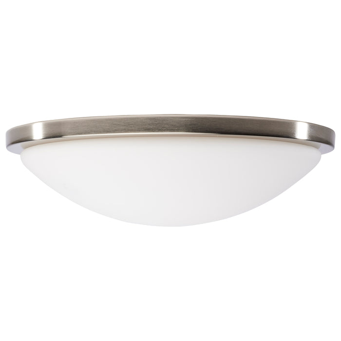 SATCO/NUVO Button 17 Inch LED Flush Mount Fixture Brushed Nickel Finish CCT Selectable 3000K/4000K/5000K 120V (62-1844)