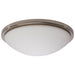 SATCO/NUVO Button 17 Inch LED Flush Mount Fixture Brushed Nickel Finish CCT Selectable 3000K/4000K/5000K 120V (62-1844)