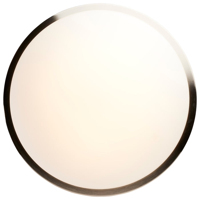 SATCO/NUVO Button 17 Inch LED Flush Mount Fixture Brushed Nickel Finish CCT Selectable 3000K/4000K/5000K 120V (62-1844)