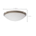 SATCO/NUVO Button 17 Inch LED Flush Mount Fixture Brushed Nickel Finish CCT Selectable 3000K/4000K/5000K 120V (62-1844)