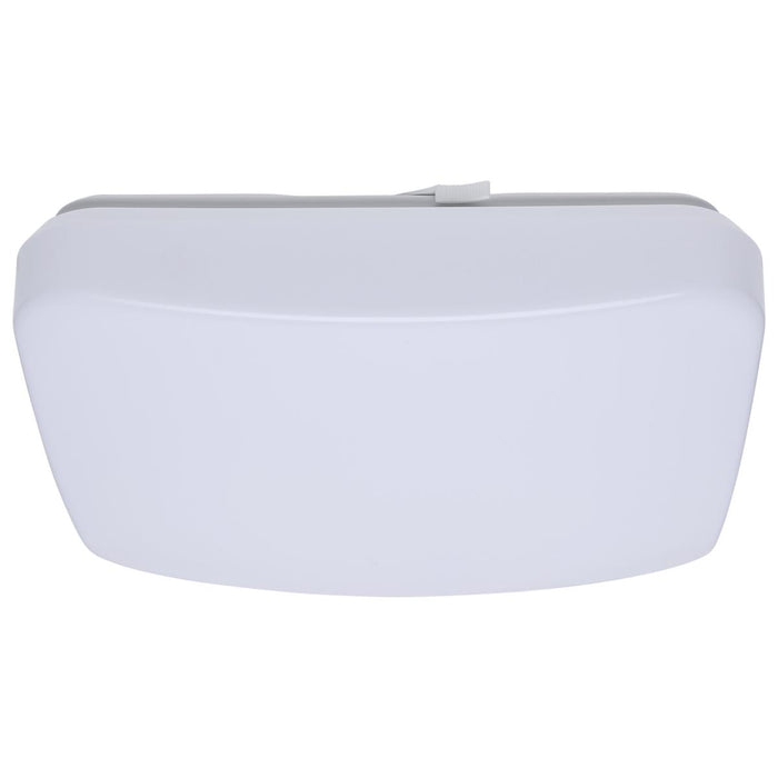 SATCO/NUVO 11 Inch LED Cloud Fixture 11W CCT Selectable 2700K/3000K/3500K/4000K/5000K Square Shape White Finish 120V (62-1854)