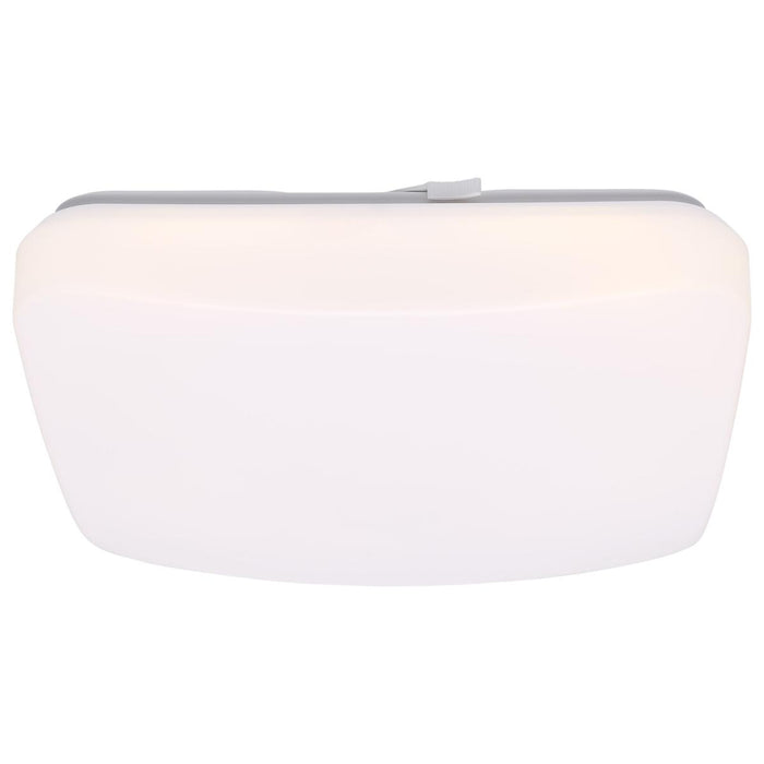 SATCO/NUVO 11 Inch LED Cloud Fixture 11W CCT Selectable 2700K/3000K/3500K/4000K/5000K Square Shape White Finish 120V (62-1854)