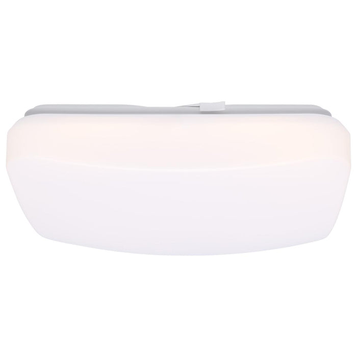 SATCO/NUVO 11 Inch LED Cloud Fixture With Sensor 11.5W CCT Selectable 2700K/3000K/3500K/4000K/5000K Square Shape White Finish 120V (62-1855)