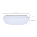 SATCO/NUVO 14 Inch LED Cloud Fixture 17W CCT Selectable 2700K/3000K/3500K/4000K/5000K Square Shape White Finish 120V (62-1856)