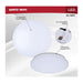 SATCO/NUVO 11 Inch LED Cloud Fixture 14W CCT Selectable 2700K/3000K/3500K/4000K/5000K White Finish Round Shape 120-277V (62-1860)