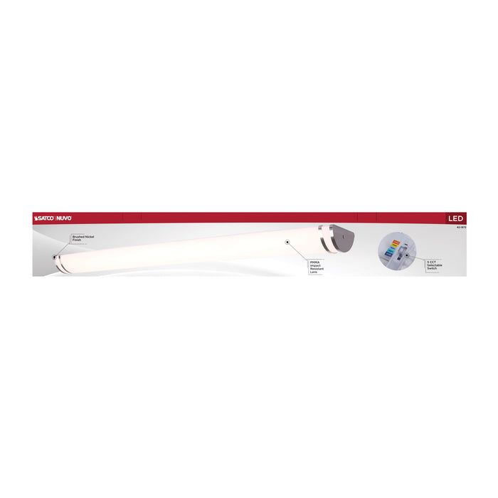 SATCO/NUVO Glamour LED 49 Inch Vanity CCT Selectable 2700K/3000K/3500K/4000K/5000K Brushed Nickel Finish (62-1872)