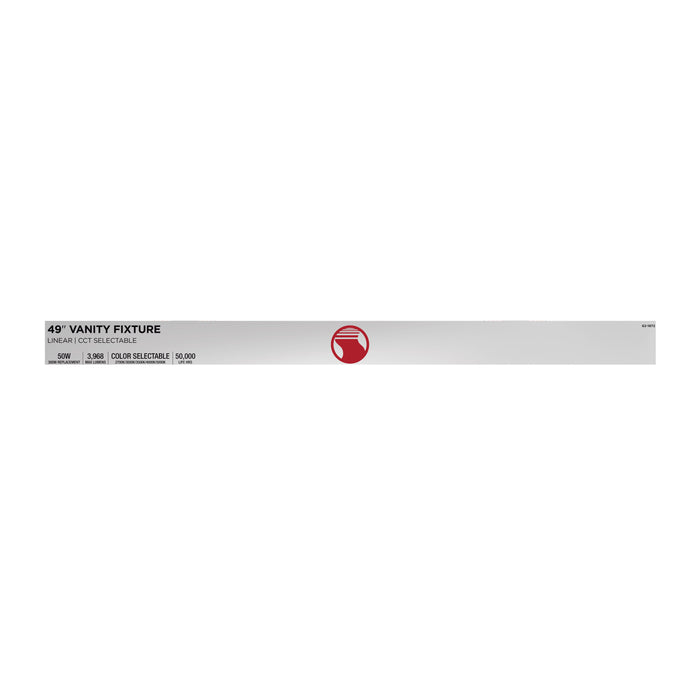 SATCO/NUVO Glamour LED 49 Inch Vanity CCT Selectable 2700K/3000K/3500K/4000K/5000K Brushed Nickel Finish (62-1872)