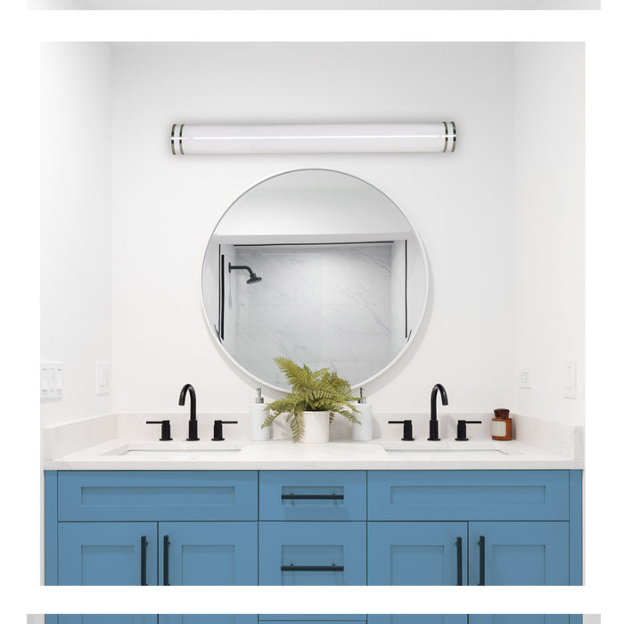 SATCO/NUVO Crispo LED 49 Inch Vanity CCT Selectable 2700K/3000K/3500K/4000K/5000K White Finish (62-1874)