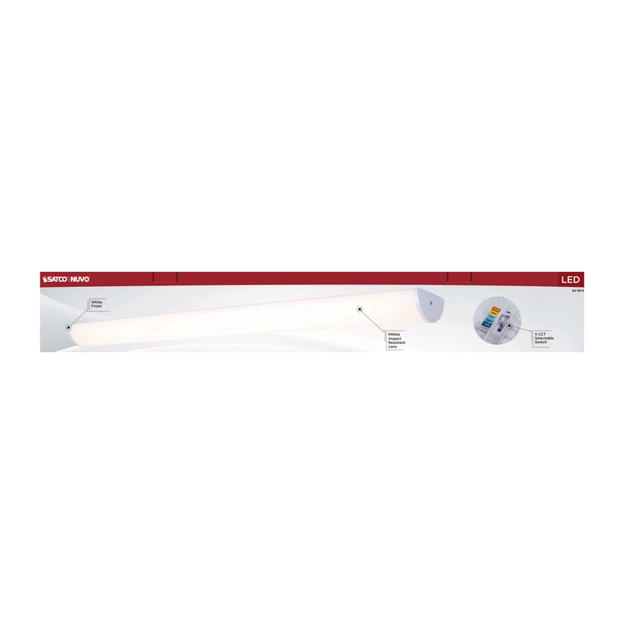 SATCO/NUVO Crispo LED 49 Inch Vanity CCT Selectable 2700K/3000K/3500K/4000K/5000K White Finish (62-1874)