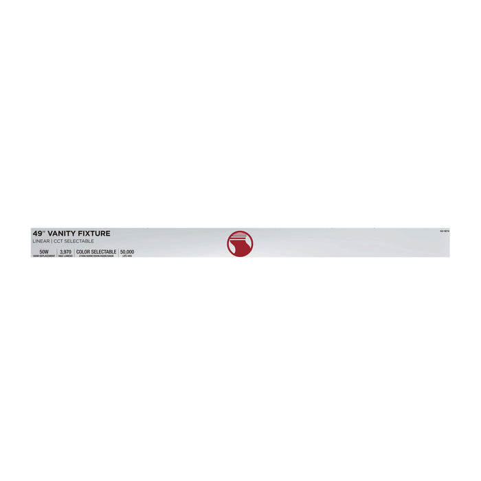 SATCO/NUVO Crispo LED 49 Inch Vanity CCT Selectable 2700K/3000K/3500K/4000K/5000K White Finish (62-1874)