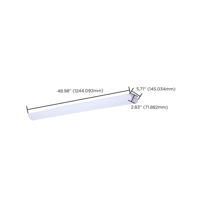 SATCO/NUVO Crispo LED 49 Inch Vanity CCT Selectable 2700K/3000K/3500K/4000K/5000K White Finish (62-1874)