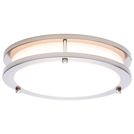 SATCO/NUVO Glamour LED 10 Inch Flush Mount CCT Selectable 2700K/3000K/3500K/4000K/5000K Brushed Nickel Finish (62-1875)