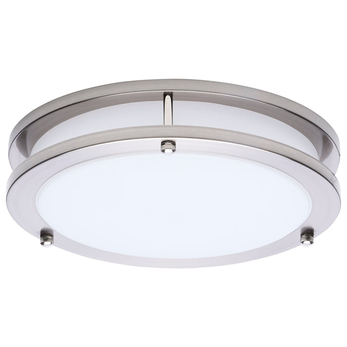 SATCO/NUVO Glamour LED 10 Inch Flush Mount CCT Selectable 2700K/3000K/3500K/4000K/5000K Brushed Nickel Finish (62-1875)
