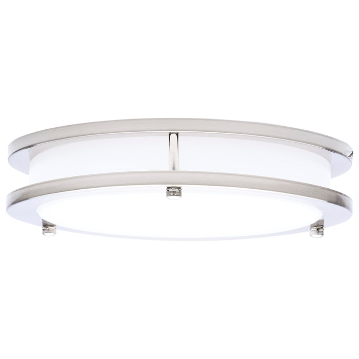 SATCO/NUVO Glamour LED 10 Inch Flush Mount CCT Selectable 2700K/3000K/3500K/4000K/5000K Brushed Nickel Finish (62-1875)