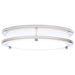SATCO/NUVO Glamour LED 10 Inch Flush Mount CCT Selectable 2700K/3000K/3500K/4000K/5000K Brushed Nickel Finish (62-1875)