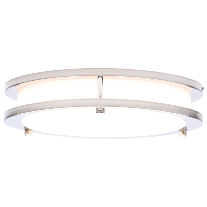 SATCO/NUVO Glamour LED 10 Inch Flush Mount CCT Selectable 2700K/3000K/3500K/4000K/5000K Brushed Nickel Finish (62-1875)