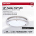 SATCO/NUVO Glamour LED 10 Inch Flush Mount CCT Selectable 2700K/3000K/3500K/4000K/5000K Brushed Nickel Finish (62-1875)
