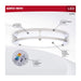 SATCO/NUVO Glamour LED 10 Inch Flush Mount CCT Selectable 2700K/3000K/3500K/4000K/5000K Brushed Nickel Finish (62-1875)