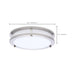 SATCO/NUVO Glamour LED 10 Inch Flush Mount CCT Selectable 2700K/3000K/3500K/4000K/5000K Brushed Nickel Finish (62-1875)