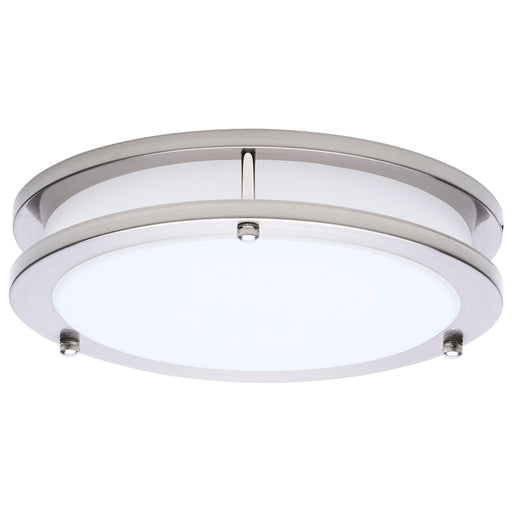 SATCO/NUVO Glamour LED 10 Inch Flush Mount CCT Selectable 2700K/3000K/3500K/4000K/5000K Brushed Nickel Finish (62-1875)