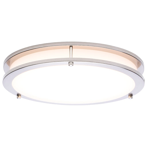 SATCO/NUVO Glamour LED 13 Inch Flush Mount CCT Selectable 2700K/3000K/3500K/4000K/5000K Brushed Nickel Finish (62-1876)