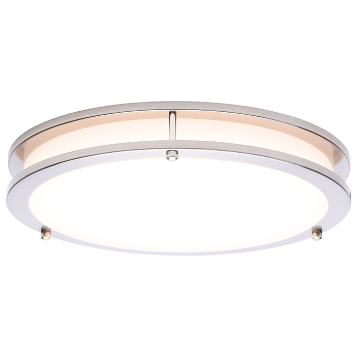SATCO/NUVO Glamour LED 13 Inch Flush Mount CCT Selectable 2700K/3000K/3500K/4000K/5000K Brushed Nickel Finish (62-1876)