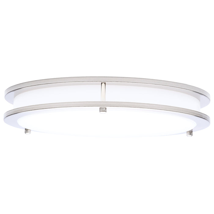 SATCO/NUVO Glamour LED 13 Inch Flush Mount CCT Selectable 2700K/3000K/3500K/4000K/5000K Brushed Nickel Finish (62-1876)