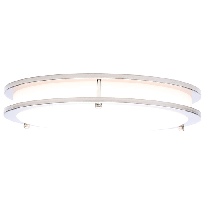 SATCO/NUVO Glamour LED 13 Inch Flush Mount CCT Selectable 2700K/3000K/3500K/4000K/5000K Brushed Nickel Finish (62-1876)