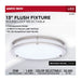 SATCO/NUVO Glamour LED 13 Inch Flush Mount CCT Selectable 2700K/3000K/3500K/4000K/5000K Brushed Nickel Finish (62-1876)