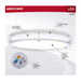 SATCO/NUVO Glamour LED 13 Inch Flush Mount CCT Selectable 2700K/3000K/3500K/4000K/5000K Brushed Nickel Finish (62-1876)