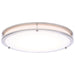 SATCO/NUVO Glamour LED 17 Inch Flush Mount CCT Selectable 2700K/3000K/3500K/4000K/5000K Brushed Nickel Finish (62-1877)