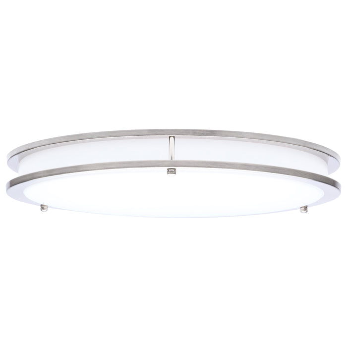 SATCO/NUVO Glamour LED 17 Inch Flush Mount CCT Selectable 2700K/3000K/3500K/4000K/5000K Brushed Nickel Finish (62-1877)