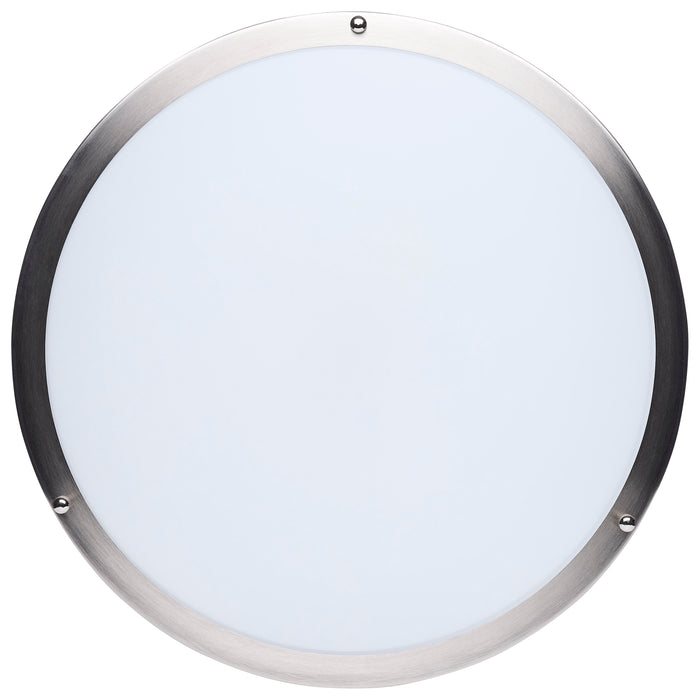 SATCO/NUVO Glamour LED 17 Inch Flush Mount CCT Selectable 2700K/3000K/3500K/4000K/5000K Brushed Nickel Finish (62-1877)