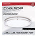 SATCO/NUVO Glamour LED 17 Inch Flush Mount CCT Selectable 2700K/3000K/3500K/4000K/5000K Brushed Nickel Finish (62-1877)