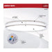 SATCO/NUVO Glamour LED 17 Inch Flush Mount CCT Selectable 2700K/3000K/3500K/4000K/5000K Brushed Nickel Finish (62-1877)